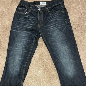 Aeropostale men jeans slim boot cut size 32 x 34 black